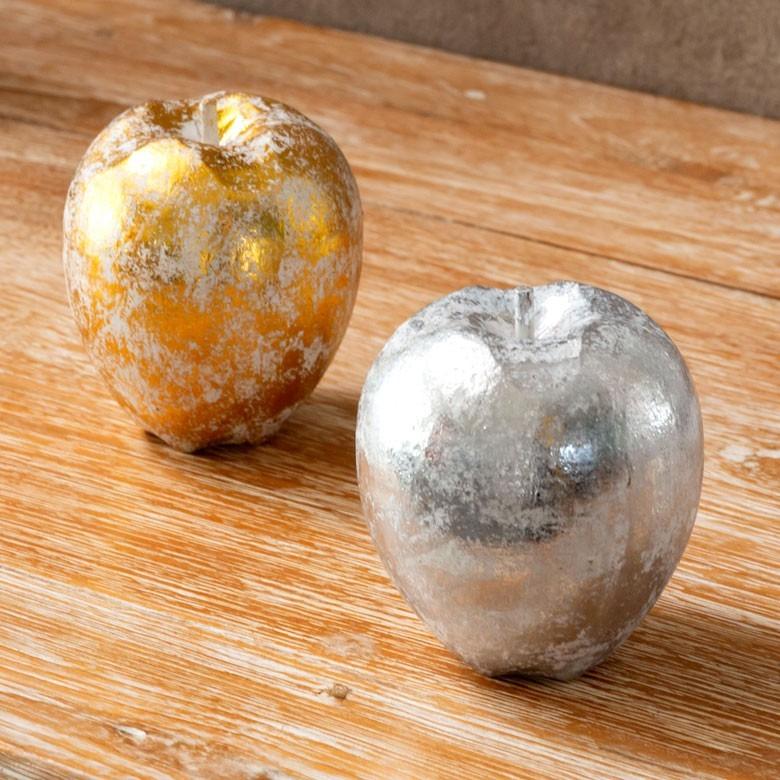 ELEMENTS オブジェ ウッド 木製 木彫り アップル りんご リンゴ