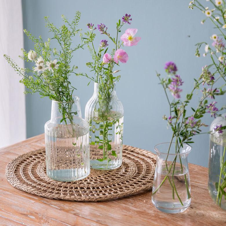 英国 Isle of wight glass アートガラス 花瓶 一輪差 Isle of Wight