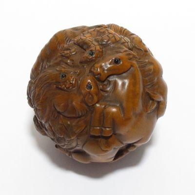 根付(十二支)(本黄楊・柘植) : EI-Trade Store - 通販 - Yahoo