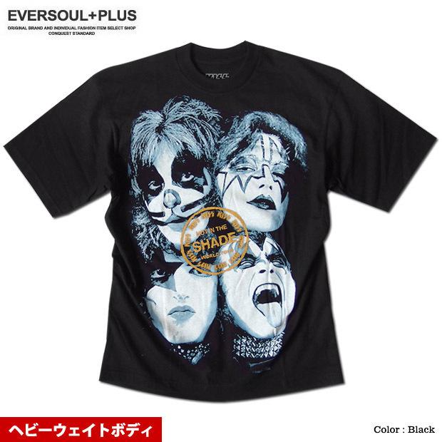 KISS キッス Tシャツ メンズ プリント 厚手 ヘビーウェイト バンドT