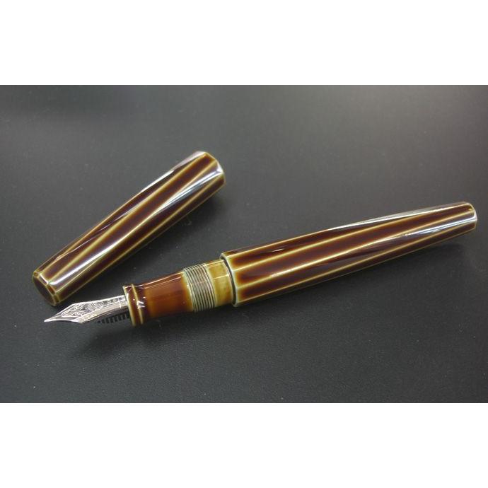プラチナ万年筆 【標準ペン先調整】中屋万年筆 シガーモデル 十角