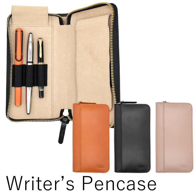 ラダイト Writers Pencase バケッタレザー 6本用ペンケース ブラック