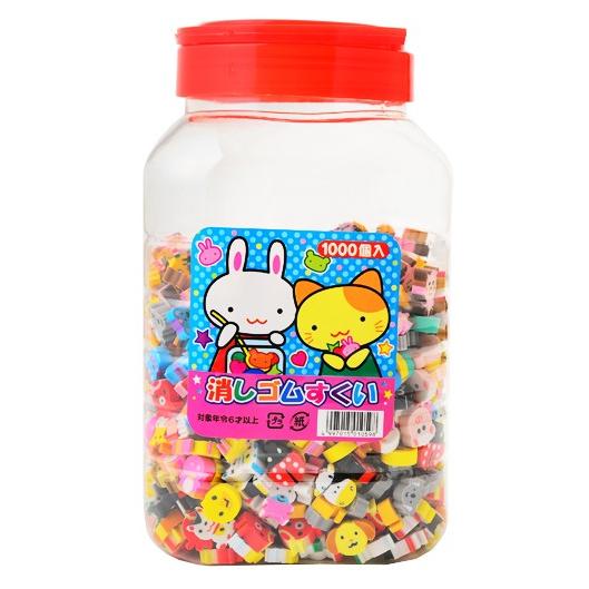 1000個入 ボトル入消しゴムすくい(袋100枚・おたま付) くじ 景品