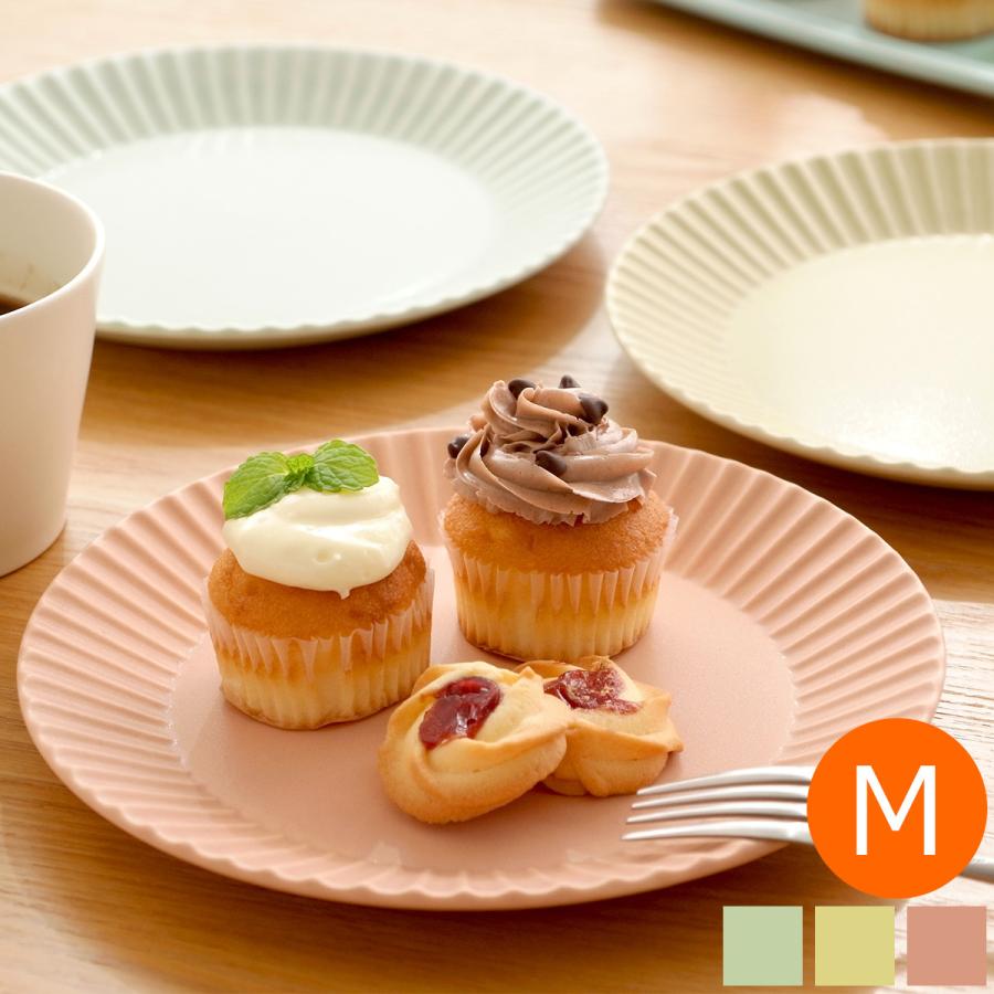 SAKUZAN ストライプ Stripe 丸皿 M 18.7cm プレート 作山窯 美濃焼