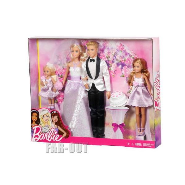 バービー&ケン 白と黒のタキシード w/ ステーシー&チェルシー