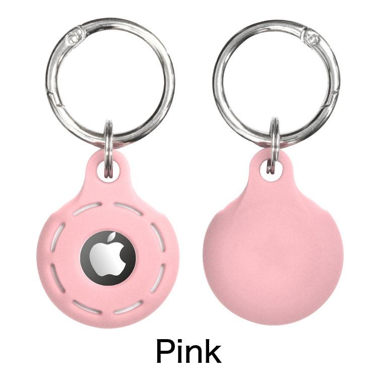 iPhone 4個セット AirTag ケース シリコン Apple エアタグ キーリング