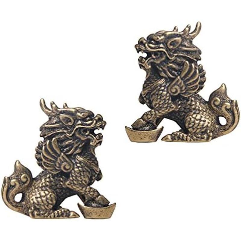 麒麟置物 風水 グッズ 運気アップ 魔除けお守り 縁起物 一対の麒麟