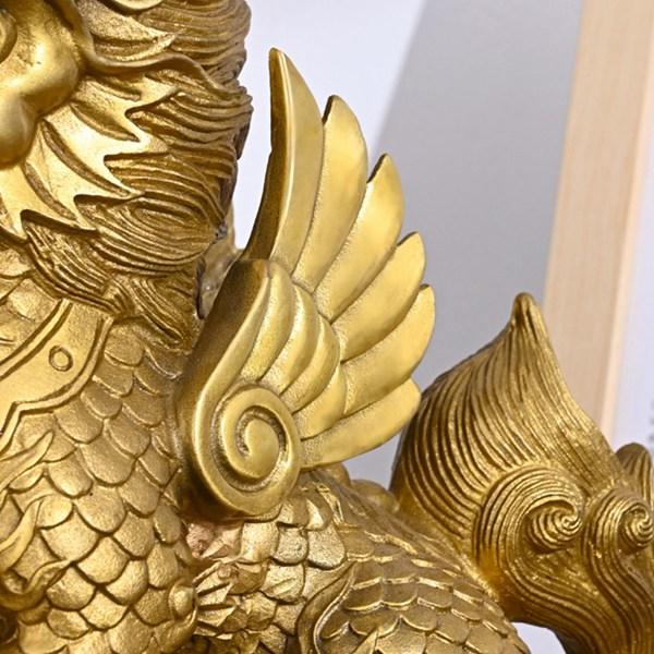 麒麟 キリン 霊獣 真鍮 銅製 元寶 福を招く 風水 グッズ インテリア