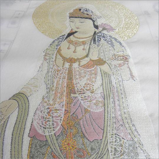 西国三十三ヶ所納経軸西陣本金織（大観音金色）