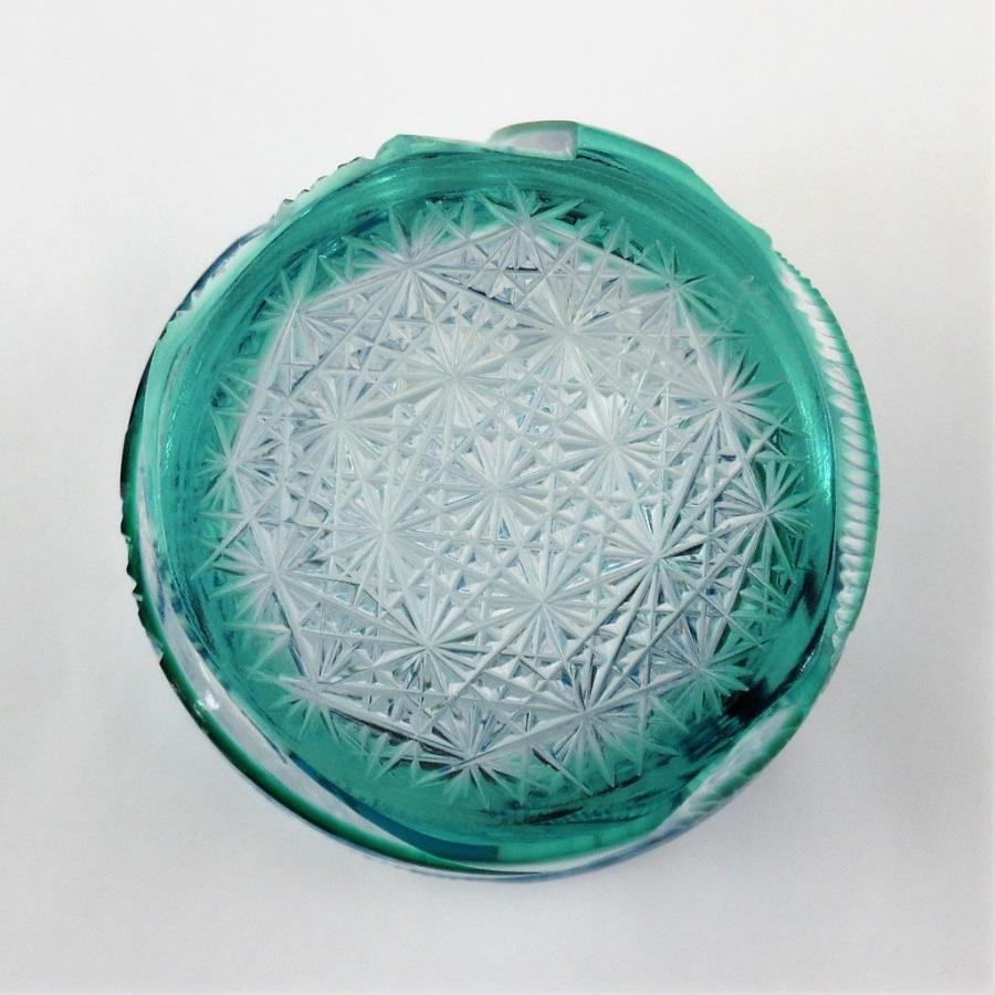 江戸切子 但野英芳 「龍」 ミニ ロックグラス 共箱付 y79-1435571k【Y