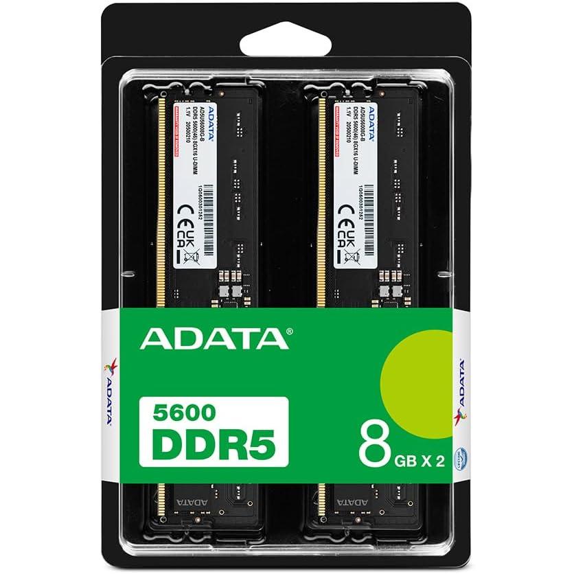 A-DATA エイデータ Adata PCメモリ DDR5 5600MHz U-DIMM 8GBx2枚