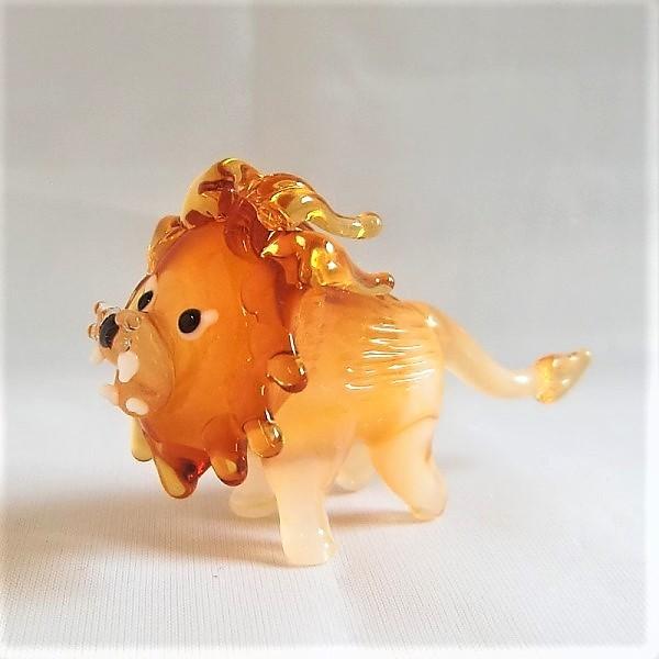 ガラスアート猫とライオン