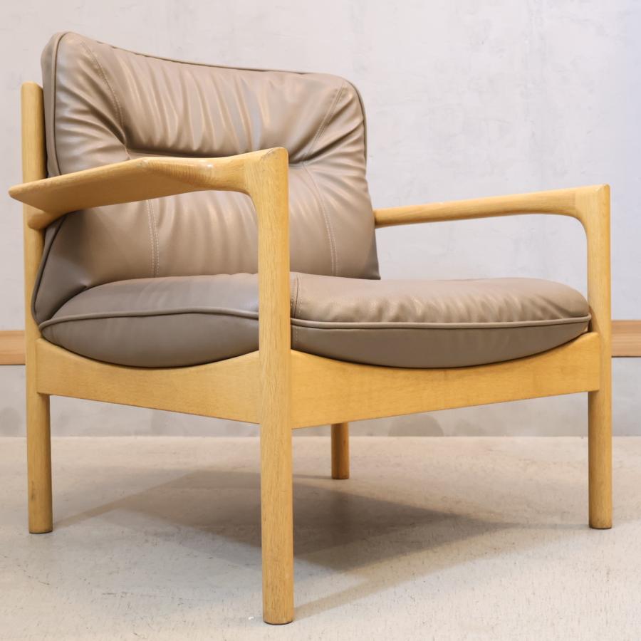 カンディハウス ゴルファーサロン アームチェア 1人掛けソファ 本革