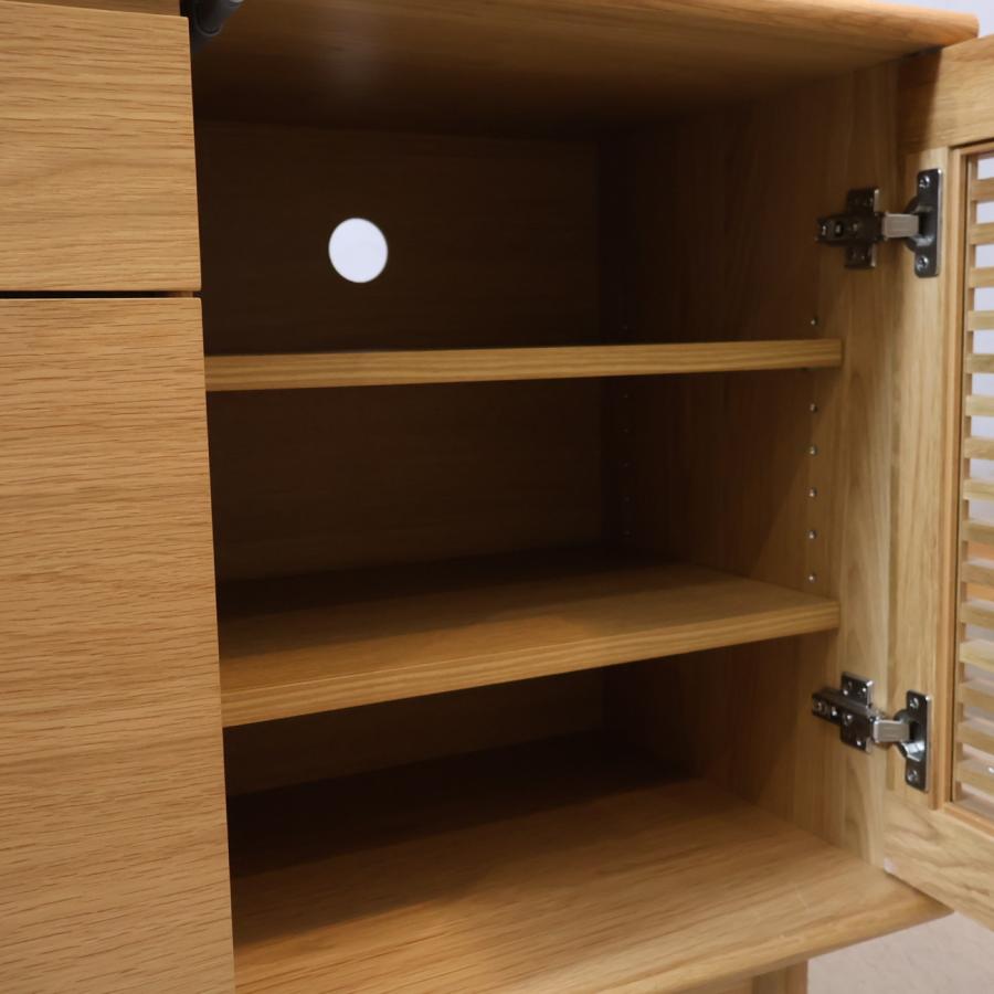 unico ウニコ SOLK ソルク オーク材 キャビネット サイドボード 収納