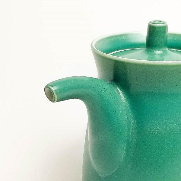 白山陶器 波佐見焼 日本製 G型しょうゆさし 緑 (大) 和食器 醤油さし