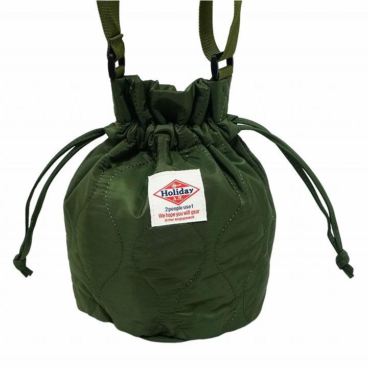 バッグ ショルダーバッグ 巾着 キルティング レディース メンズ 2WAY