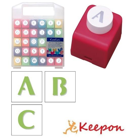 ミニクラフトパンチアルファベット大文字セット 工作 カール事務器