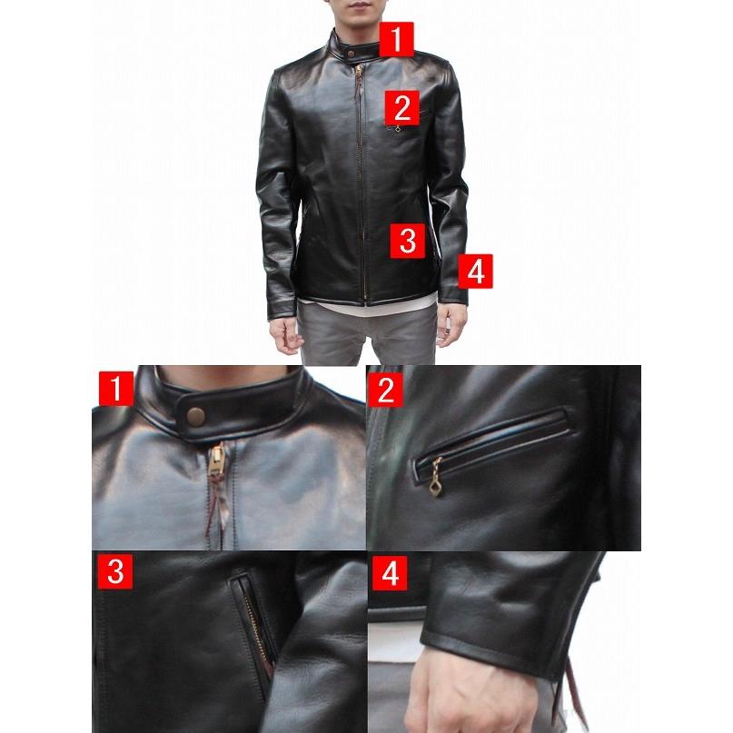 メンズ レザージャケット Y2 レザー シングルライダースジャケット