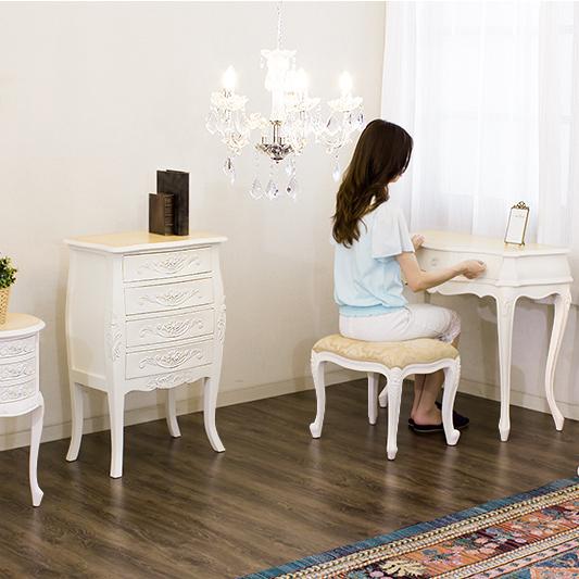 最終値下げ@猫脚アンティーク木製チェスト 4段 最終値下げ@猫脚