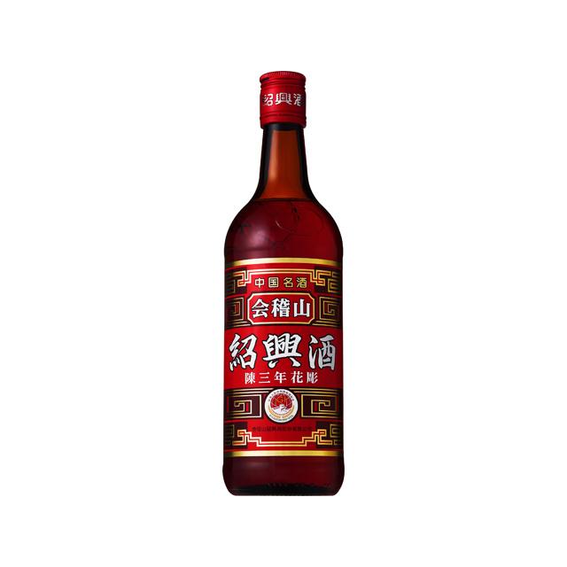 送料無料(九州・沖縄除く) 紹興酒 会稽山陳三年 600ml 12本(1ケース