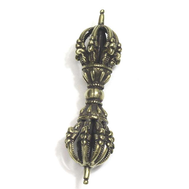 九鈷杵 金剛杵 バジュラ 密教法具 真鍮 長さ約9．2cm ヴァジュラ