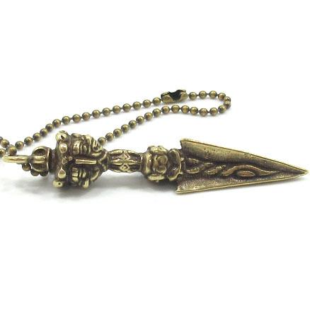 チベット密教 法具 プルパ 独鈷杵 ストラップ アクセサリー 金剛杵