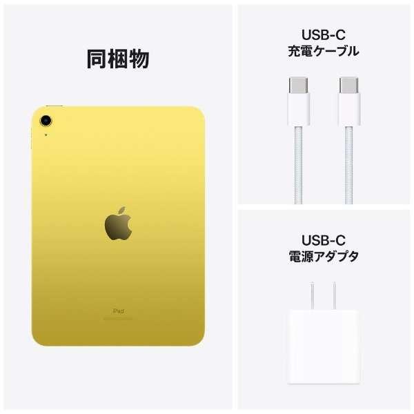 iPad 第10世代 64GB Wifiモデル イエロー 10.9インチiPad（第10世代）Wi-Fi