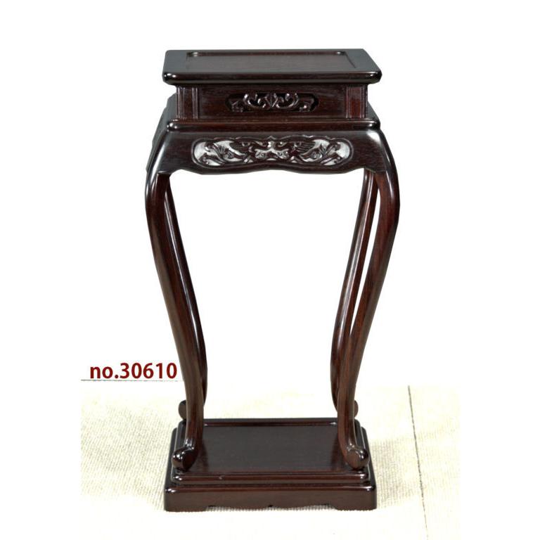 在庫新品 唐木 花台 紫檀 向井作 木蓮 高卓 高さ36 伝統的工芸品 大阪