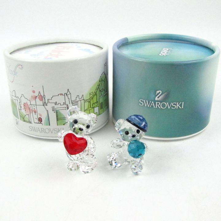 SWAROVSKI（スワロフスキー） 置物 2点セット クリスベア レッツプレイ
