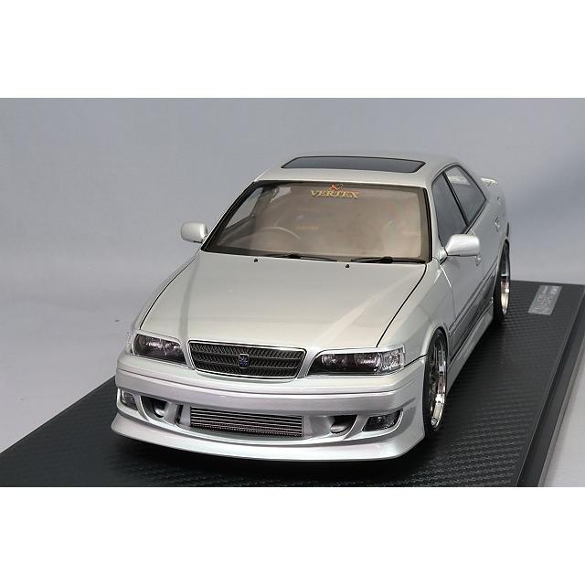 イグニッションモデル 1/18 VERTEX JZX100 チェイサー シルバー/BBS RG
