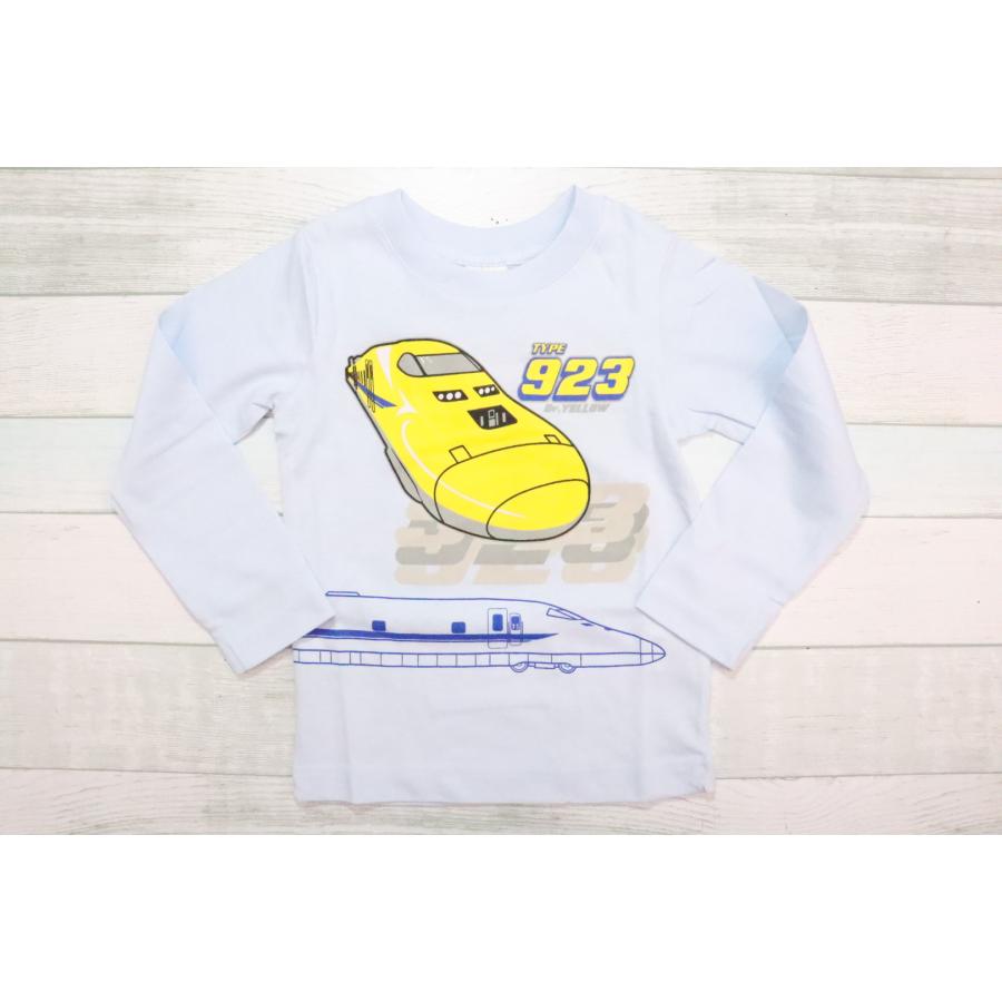 新幹線 電車 長袖 Tシャツ 100cm 110cm 120cm はやぶさ こまち