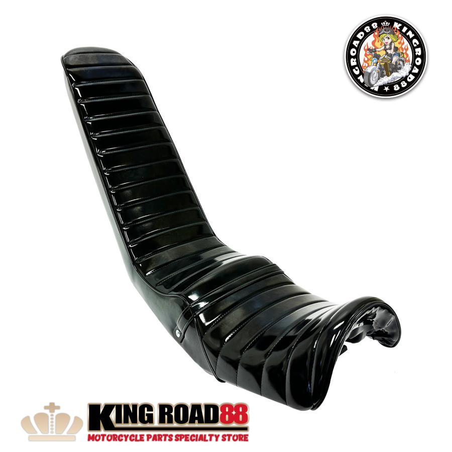 ヤマハ XJR400 前期 4HM KingRoad88 ロングシート エナメル ブラック