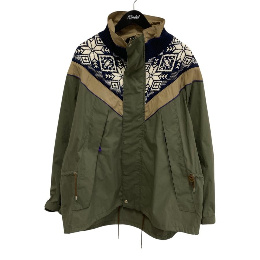 Color（カラー） KOLOR 24SS ニットドッキング ナイロンジャケット