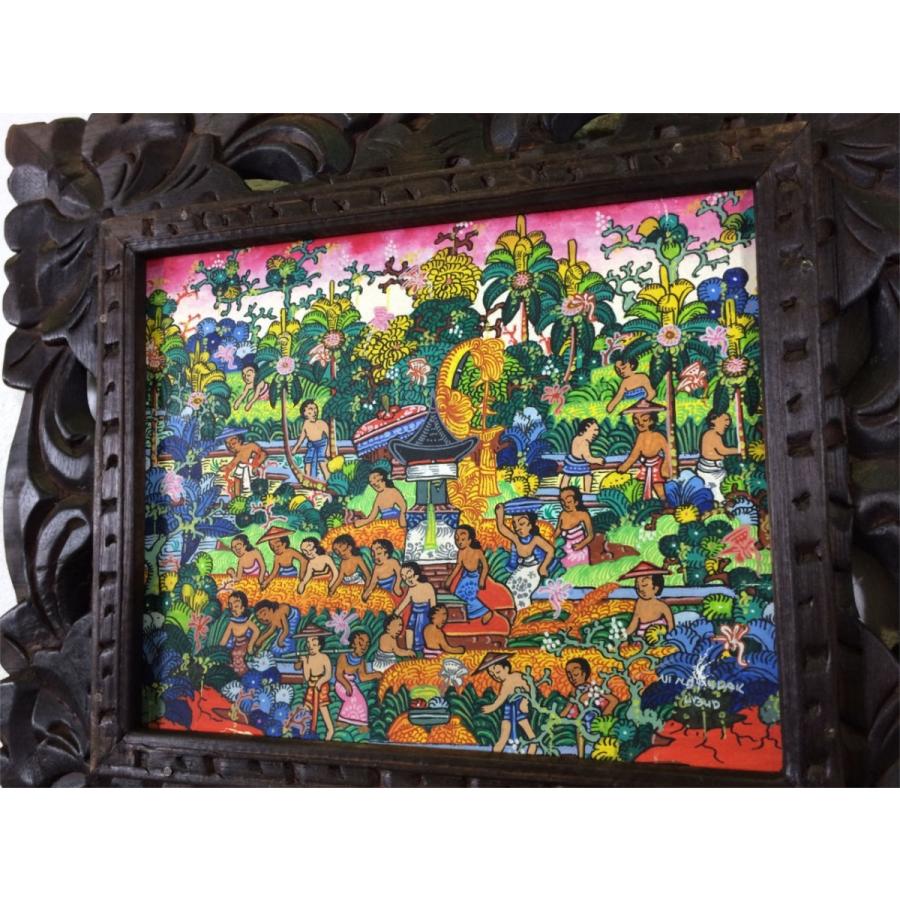 お値下げ！【ボタニカルアート】バリの人気画家【ワヤン・ガマ氏】バリ