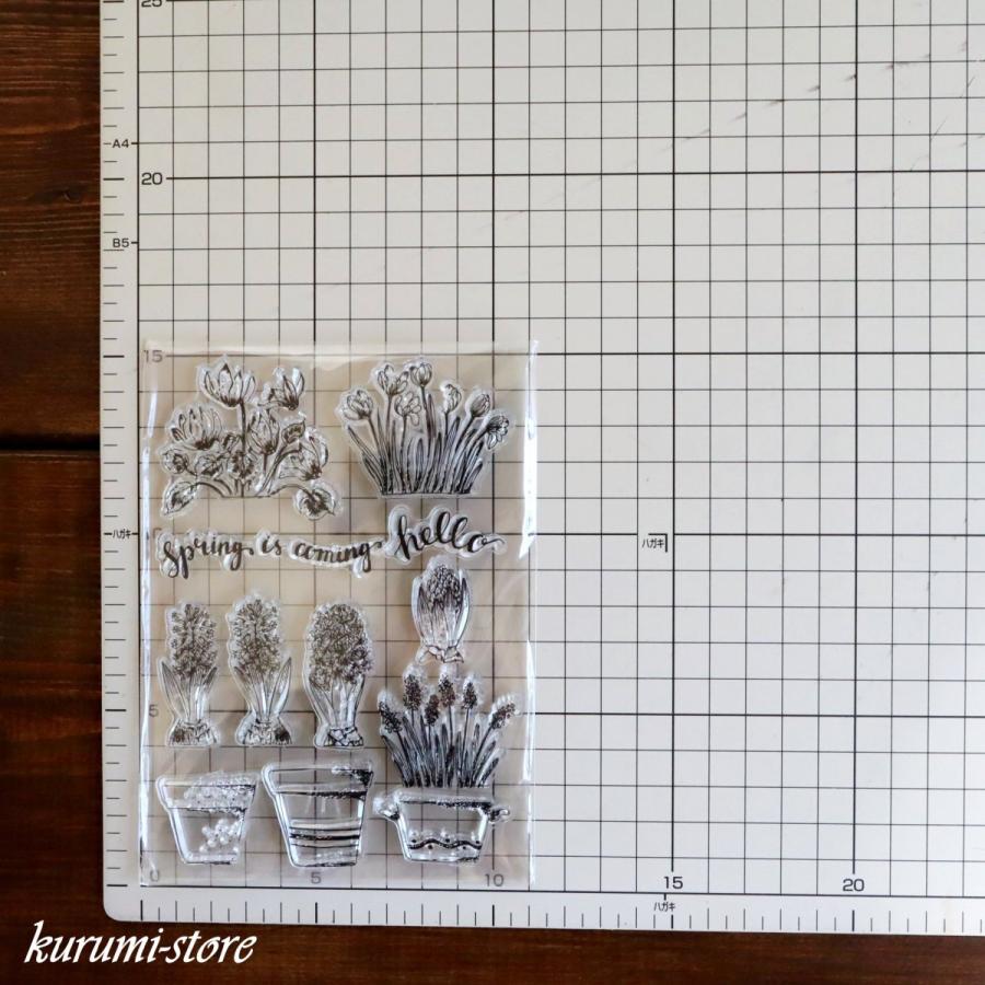 紫陽花 ダイ クリアスタンプ セット スクラップブッキング アルバム