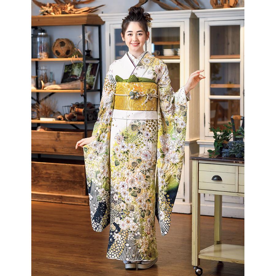 値段交渉可☆本振り袖☆辻が花☆ 409z11〇桐屋 翠山工房