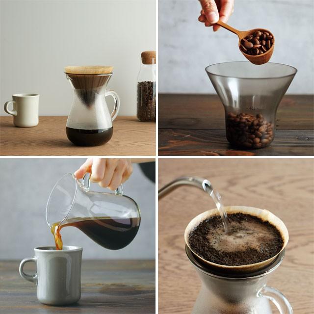 コーヒーサーバー コーヒーカラフェセット プラスチック 2cups