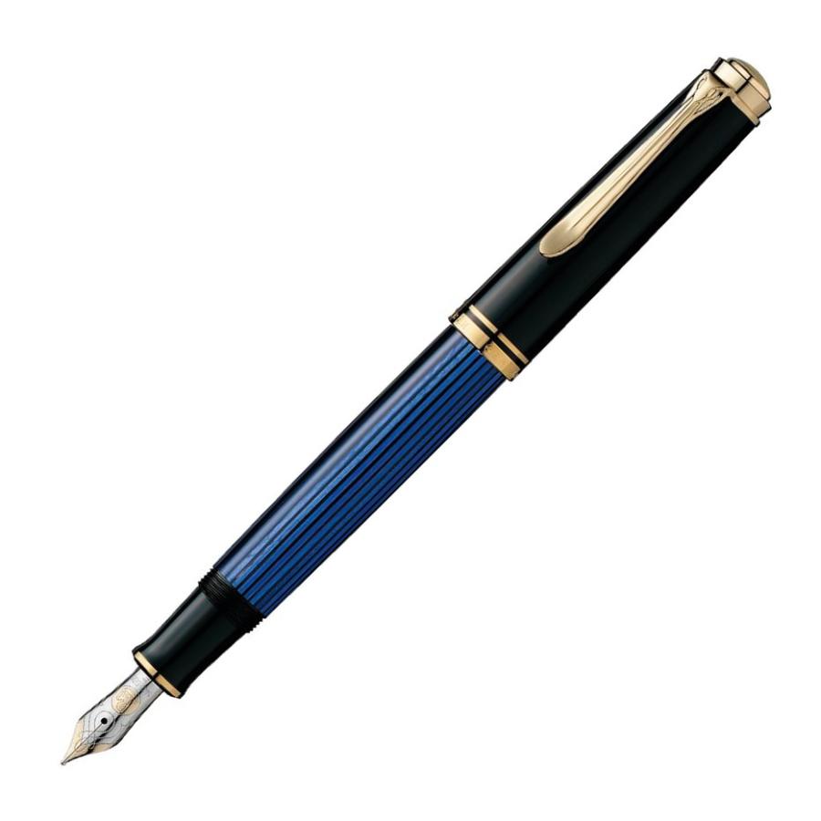 Pelikan（ペリカン） スーベレーン 万年筆 M600 ブルー 青縞 名入れ