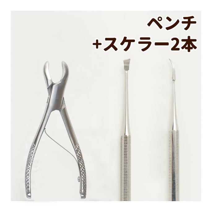 帝塚山ハウンドカム 愛犬・愛猫用歯石取りペンチとスケーラーセット