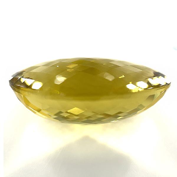超大粒！レモンクォーツ ルース 54.369ct【日独宝石研究所ソーティング