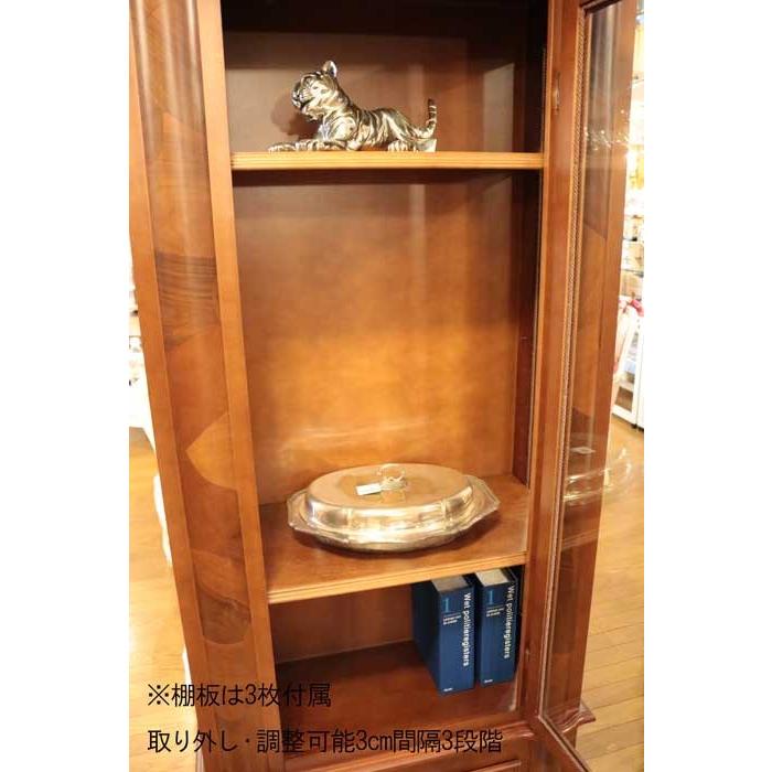 イタリア ガラスキャビネット 完成品 キャビネット アンティーク調