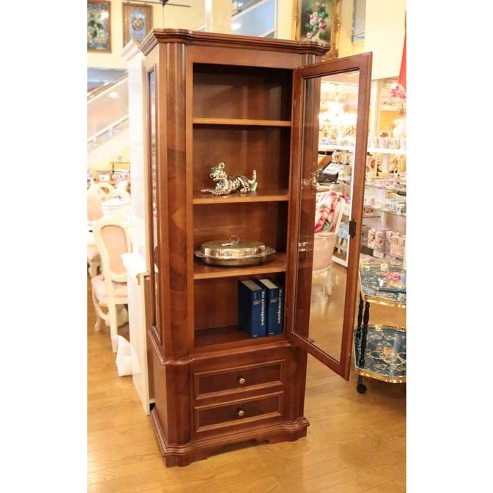 イタリア ガラスキャビネット 完成品 キャビネット アンティーク調