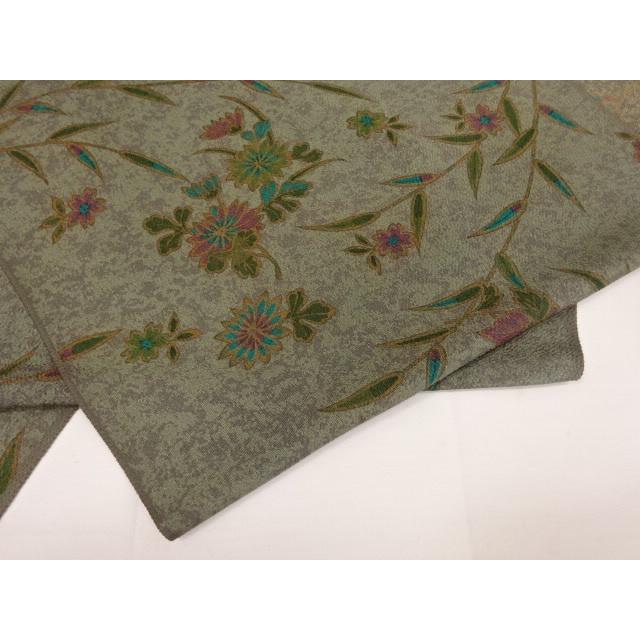 小紋 着尺 反物 男女兼用 鬼縮緬 おにちりめん 正絹 絹100％ 製織地