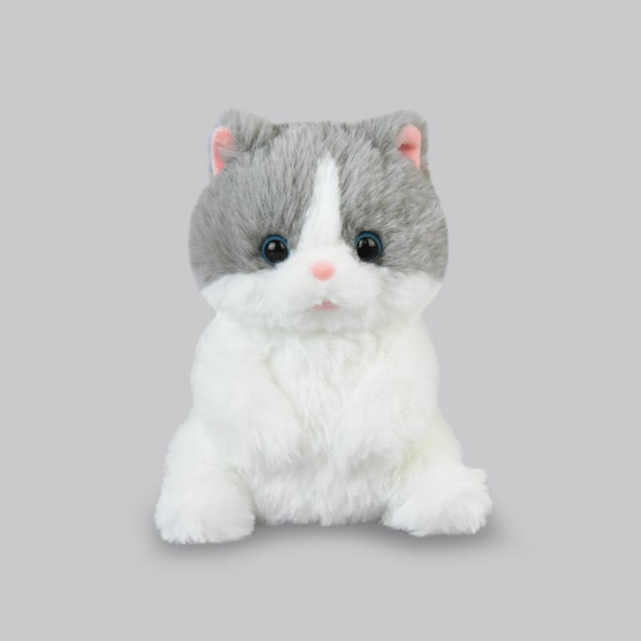 ぽちゃねこまる ましゅまろ（はちわれ）ST アミューズ 猫 ぬいぐるみ