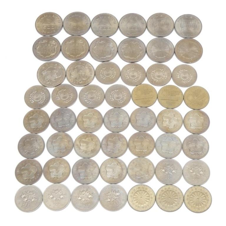 500円記念硬貨いろいろ 53枚セット 11種類 26500円分 記念貨幣 【中古