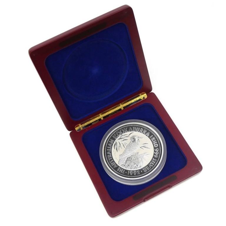 オーストラリア 30ドル銀貨 クッカバラ カワセミ 1992年 1kg ケース