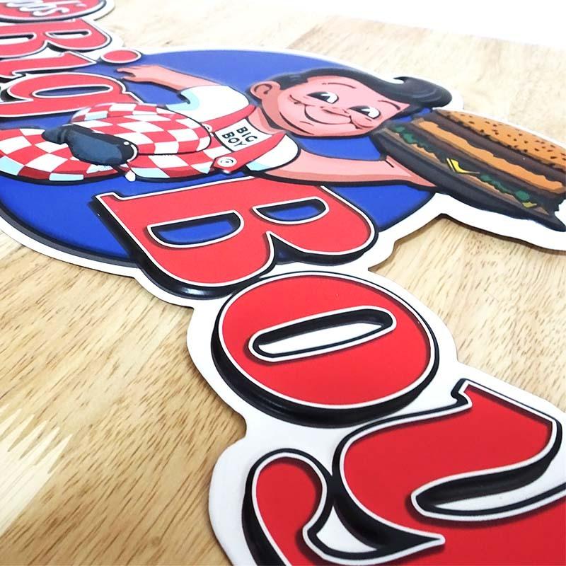 アメリカン レトロ ブリキ看板 可愛い US embossed SIGN BIG BOY