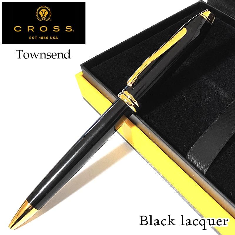 CROSS（クロス） ボールペン タウンゼント ブラックラッカー ゴールド