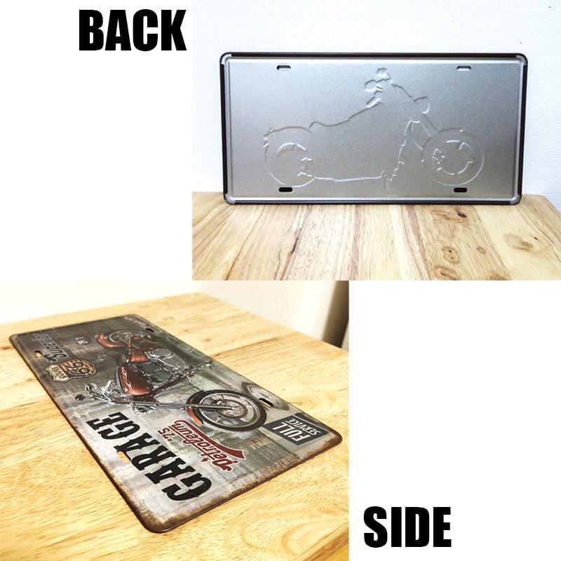 Garage（ガラージ） ブリキ看板 バイク ガレージ アンティーク