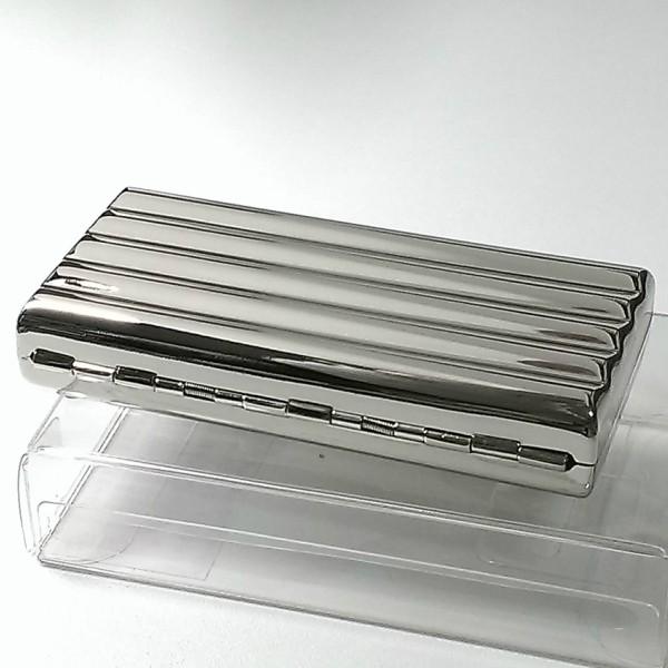 シガレットケース 超コンパクト 10本 タバコケース Sニッケルウェーブ